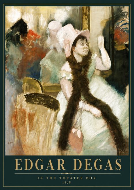 Edgar Degas In the Theater Box No6 - Poster