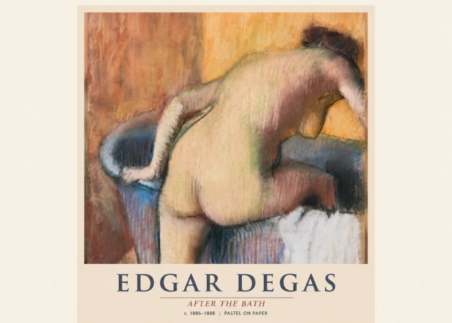 Edgar Degas After the Bath I No1 - Poster