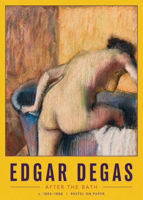 Edgar Degas After the Bath I No6 - Poster