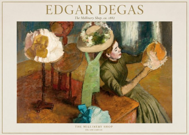 Edgar Degas The Millinery Shop, Ca. 1882 No1 - Poster