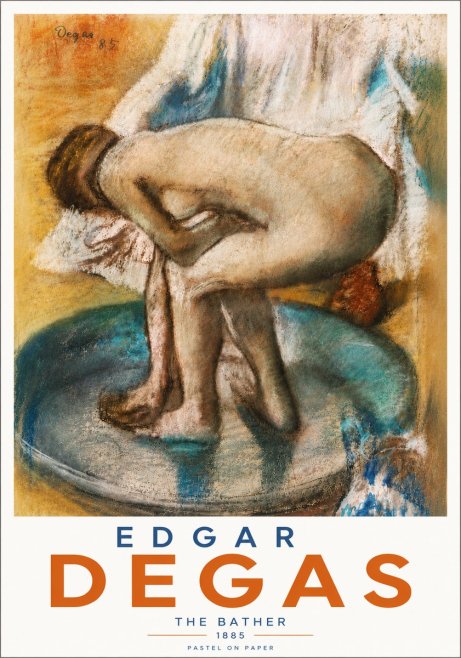 Edgar Degas The Bather No5 - Poster