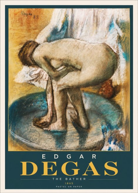 Edgar Degas The Bather No6 - Poster