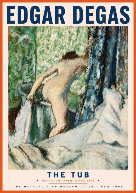 Edgar Degas The Tub No6 - Poster