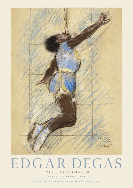 Edgar Degas Study of a Dancer No1 - Poster