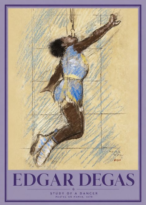 Edgar Degas Study of a Dancer No2 - Poster