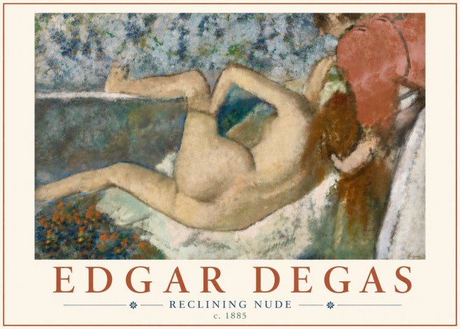 Edgar Degas Reclining Nude No6 - Poster