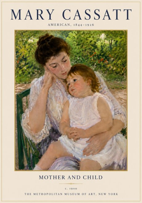 Mary Cassatt Mother and Child I No3 - Poster