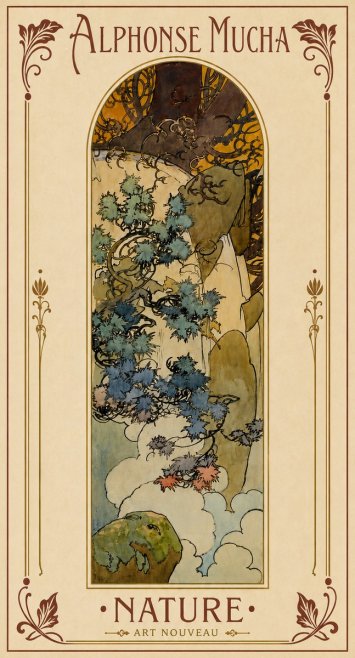Mucha Nature No5 - Poster