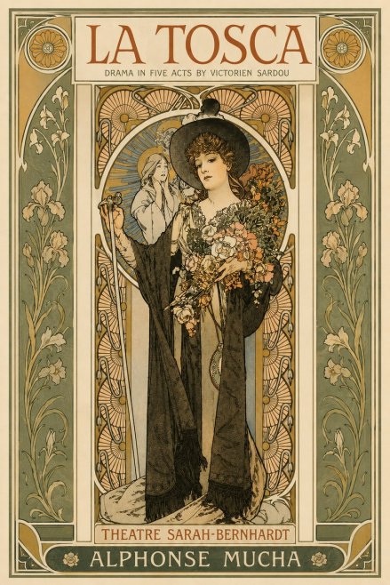 Mucha La Tosca No3 - Poster