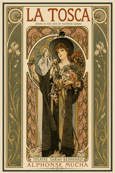 Mucha La Tosca No5 - Poster
