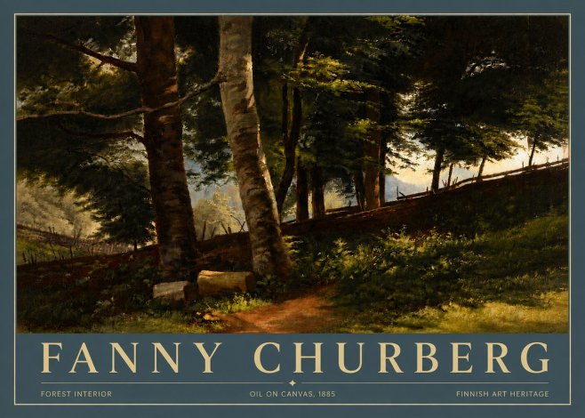 Fanny Churberg Forest Interior No5 - Poster