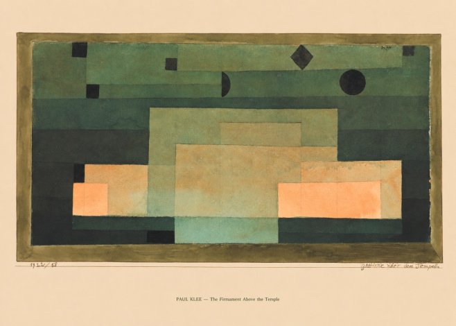 Paul Klee The Firmament Above the Temple No6 - Poster