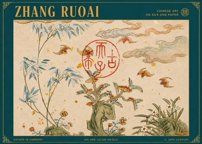 Zhang Ruoai Nature in Harmony No3 - Poster