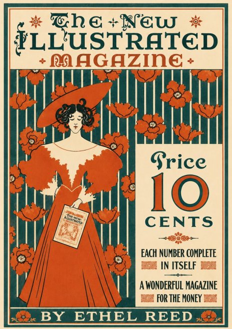 Ethel Reed The New Illustrated Magazine No6 - Poster