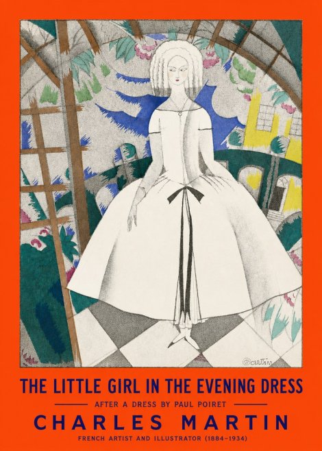 Charles Martin The Little Girl in the Evening Dress No2 - Poster
