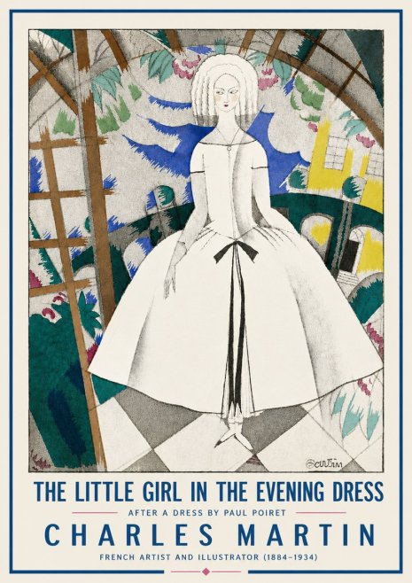 Charles Martin The Little Girl in the Evening Dress No6 - Poster