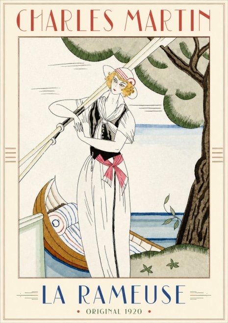 Charles Martin La Rameuse No3 - Poster