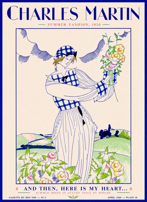 Charles Martin And Then, Here Is My Heart... Summer Dress in Ceylon Voile by Rodier No2 - Poster