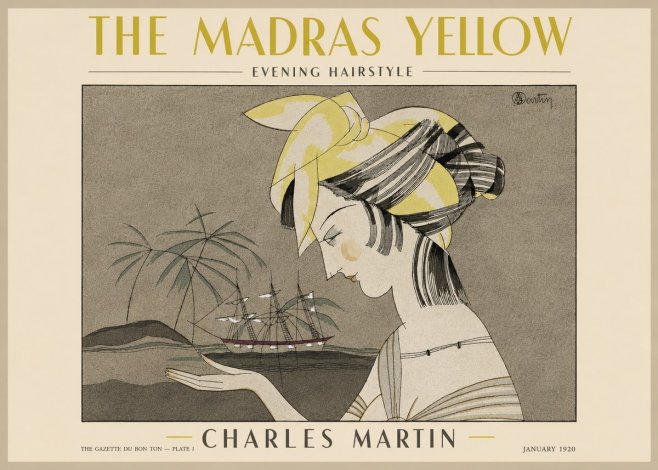 Charles Martin The Madras Yellow - Evening Hairstyle No3 - Poster