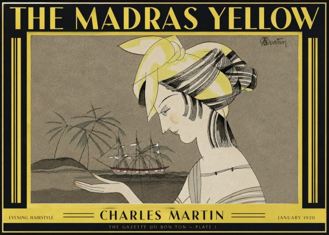 Charles Martin The Madras Yellow - Evening Hairstyle No4 - Poster