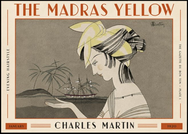 Charles Martin The Madras Yellow - Evening Hairstyle No5 - Poster