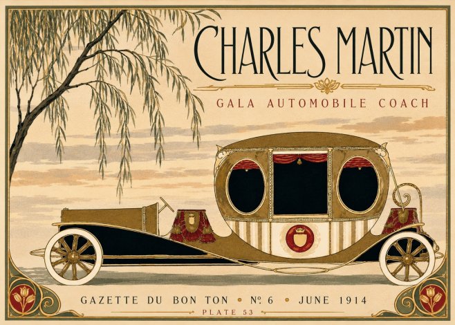 Charles Martin Gala Automobile Coach No3 - Poster