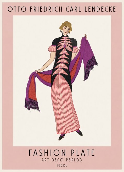 Otto Friedrich Carl Lendecke Fashion Plate I No1 - Poster