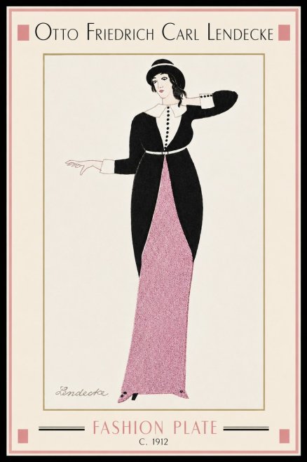 Otto Friedrich Carl Lendecke Fashion Plate II No4 - Poster