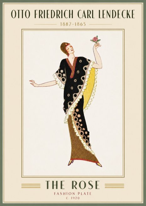 Otto Friedrich Carl Lendecke Fashion Plate III No5 - Poster