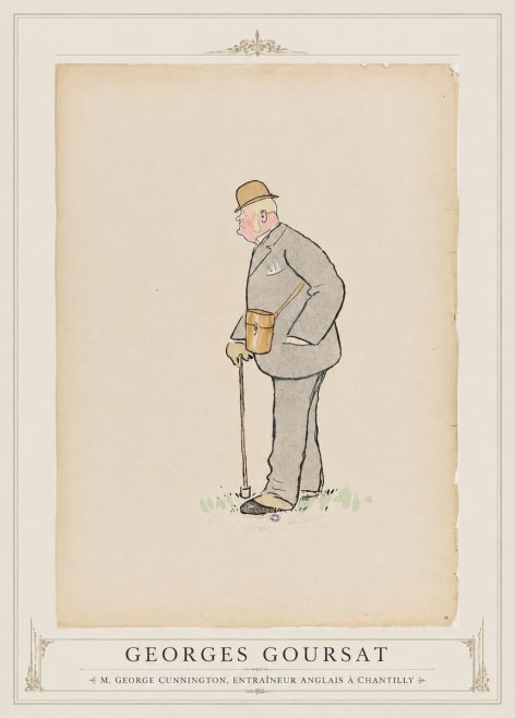 Georges Goursat M. George Cunnington, Entraîneur Anglais À Chantilly No1 - Poster