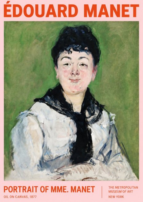 Édouard Manet Portrait of Mme. Manet No2 - Poster