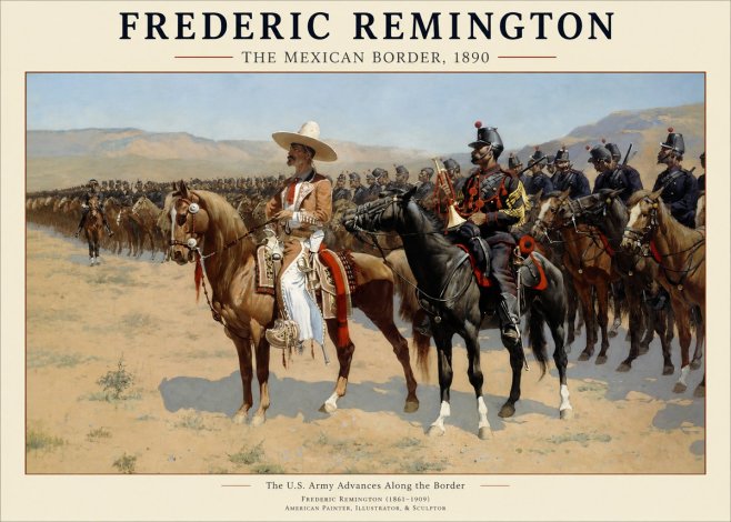 Frederic Remington The U.s. Army Advances Along the Border No1 - Poster