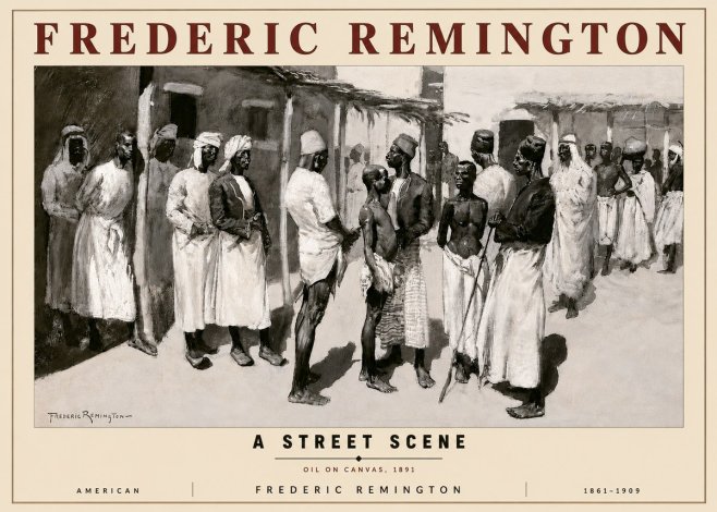 Frederic Remington A Street Scene No3 - Poster