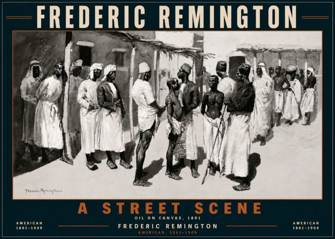 Frederic Remington A Street Scene No6 - Poster