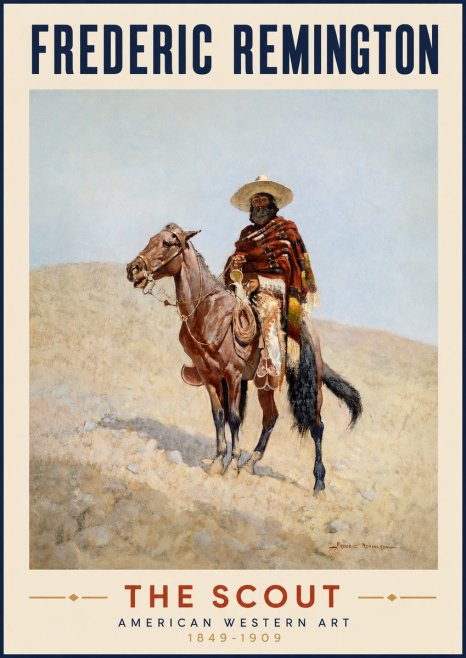 Frederic Remington The Scout I No3 - Poster
