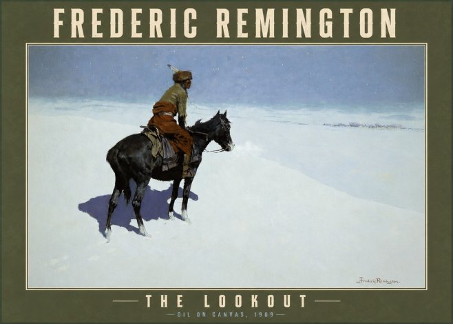 Frederic Remington The Lookout No3 - Poster