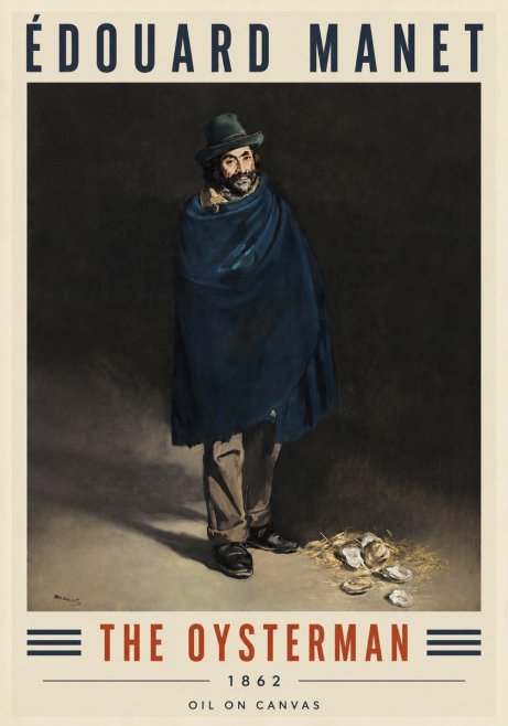Édouard Manet The Oysterman No4 - Poster