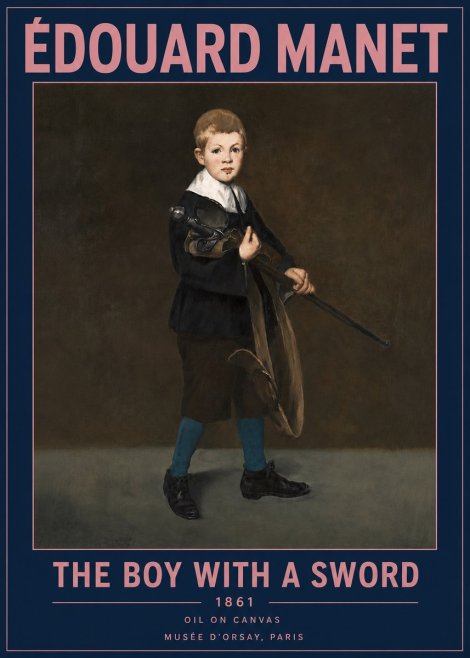 Édouard Manet The Boy with a Sword No4 - Poster