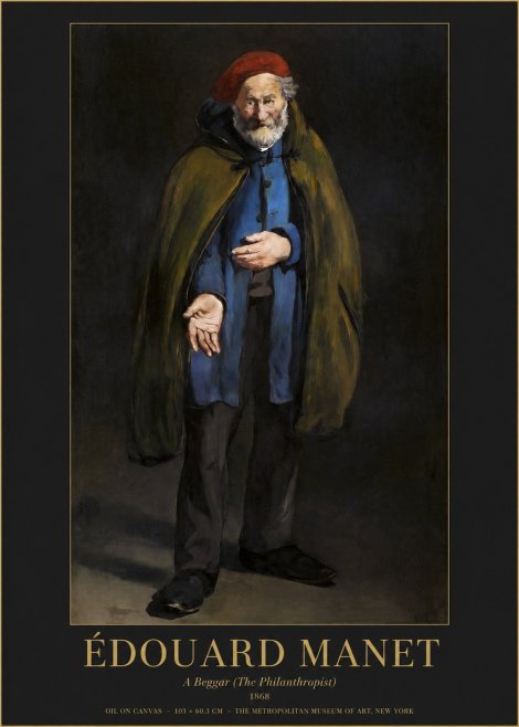 Édouard Manet A Beggar (the Philanthropist) No1 - Poster