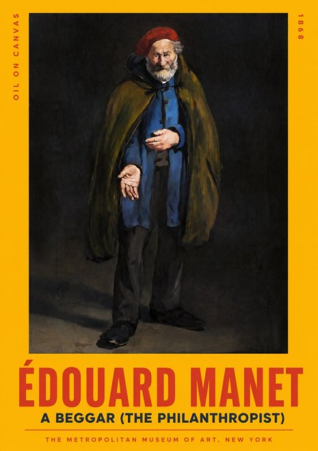 Édouard Manet A Beggar (the Philanthropist) No2 - Poster