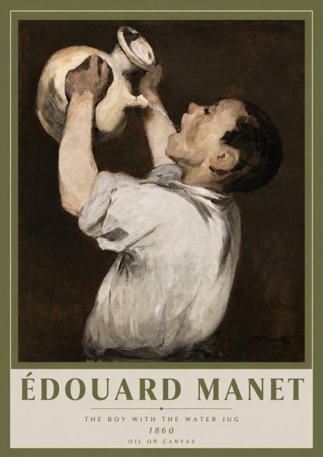 Édouard Manet The Boy with the Water Jug No3 - Poster