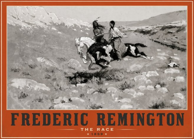 Frederic Remington The Race II No2 - Poster