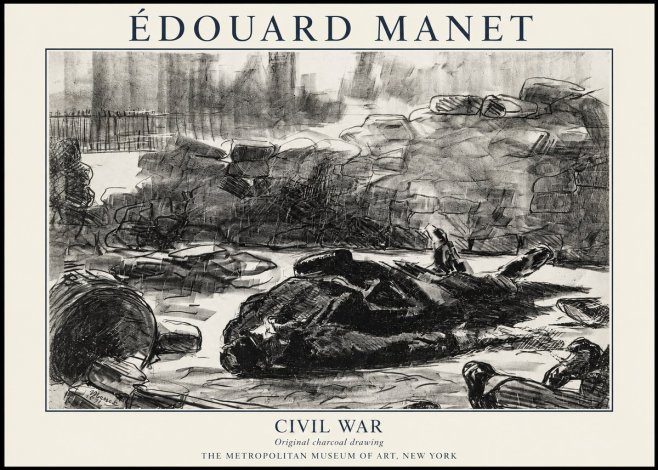 Édouard Manet Civil War No6 - Poster