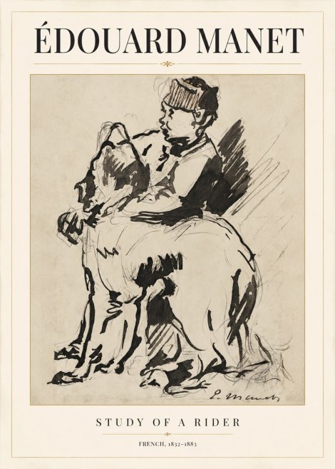 Édouard Manet Study of a Rider No1 - Poster