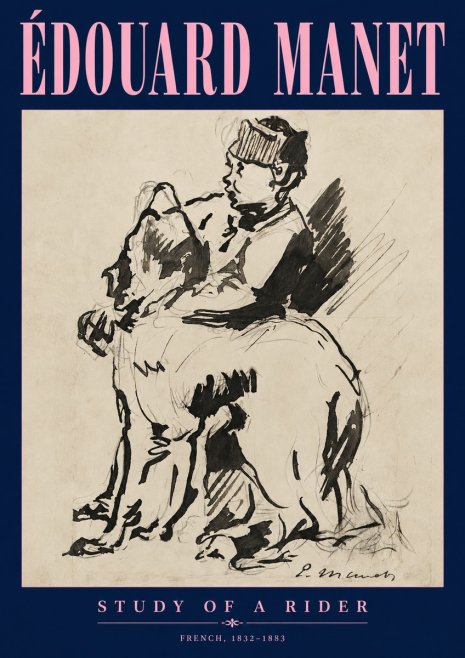 Édouard Manet Study of a Rider No3 - Poster