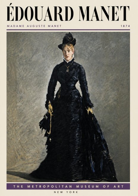 Édouard Manet Madame Auguste Manet No5 - Poster