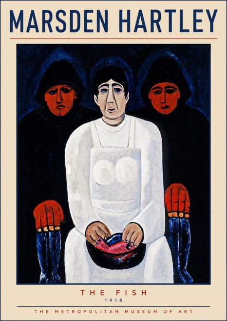 Marsden Hartley The Fish No5 - Poster