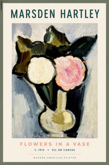 Marsden Hartley Flowers in a Vase No2 - Poster