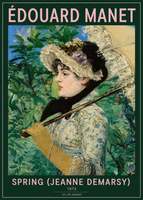 Édouard Manet Spring (Jeanne Demarsy) No3 - Poster