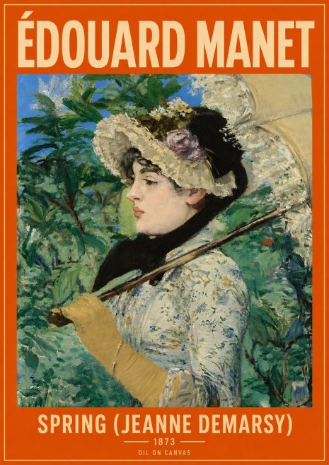 Édouard Manet Spring (Jeanne Demarsy) No5 - Poster